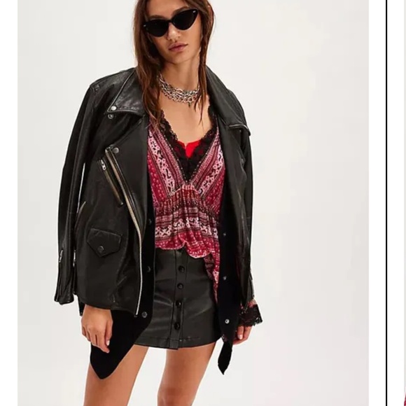 Free People Natalie Printed Long Sleeve Top in Plum Combo sz XS NWT $128R - Picture 3 of 8